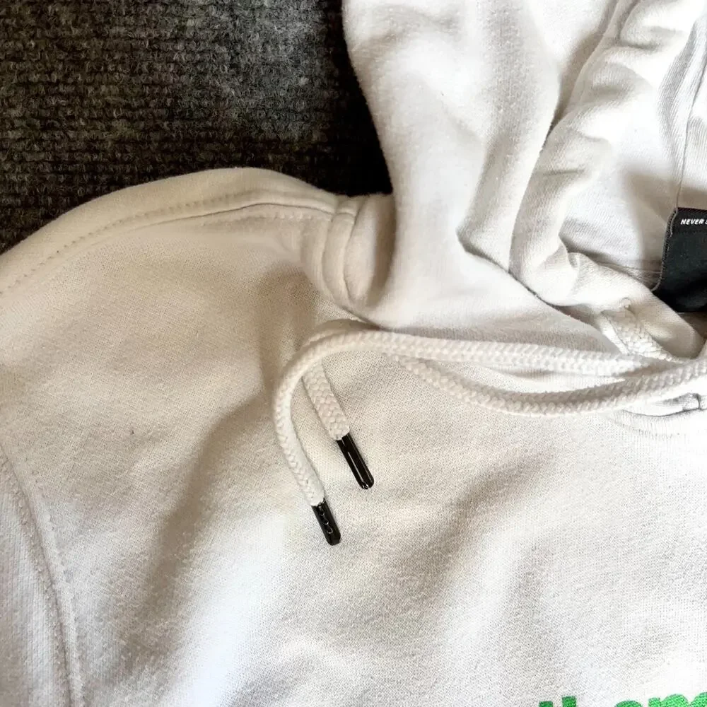The North Face Hoodie Mens Large White Sweatshirt Fine Alpine Equipment Hiking